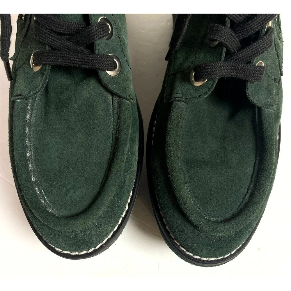 Free People Maverick Wedge Platform Boots EU 37 Runs Small Forest Green Read